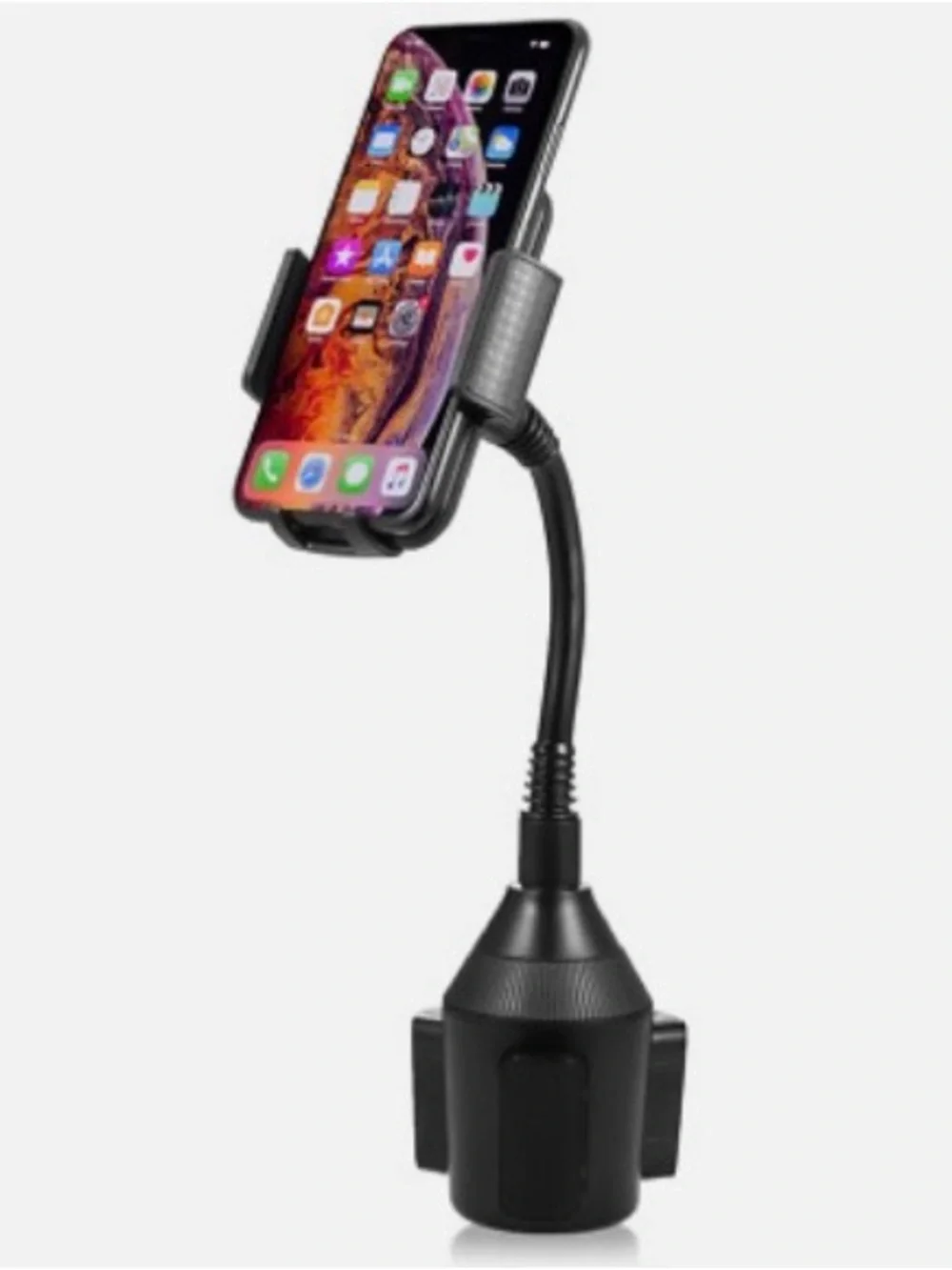Universal Black 360° Heavy Duty Rotatable Car Cup Phone Holder Goose Neck NWOT